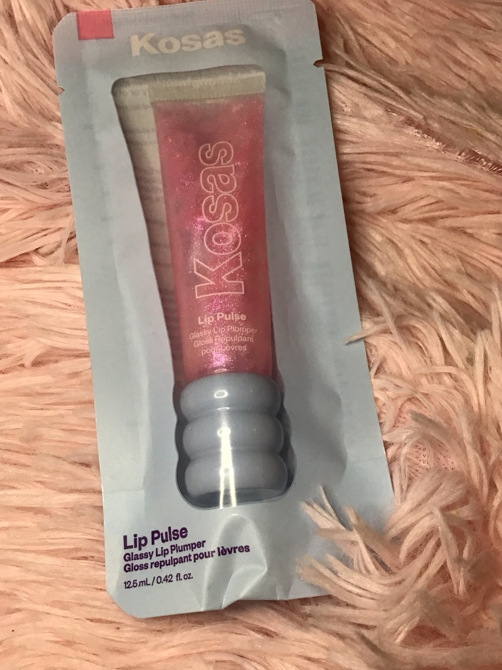 New Kosas Aura Flare Lip Pulse Plumper Gloss — Shimmer Pink